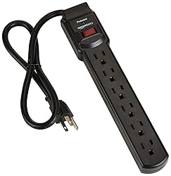 Amazon Basics 6-Outlet, 200 Joule Surge Protector