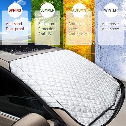 Autoscheibenabdeckung Sonnenschutz Scheibenabdeckung, Auto Windschutzscheibe UV-Schutz Abdeckung Sonnenblende Frontscheibe An