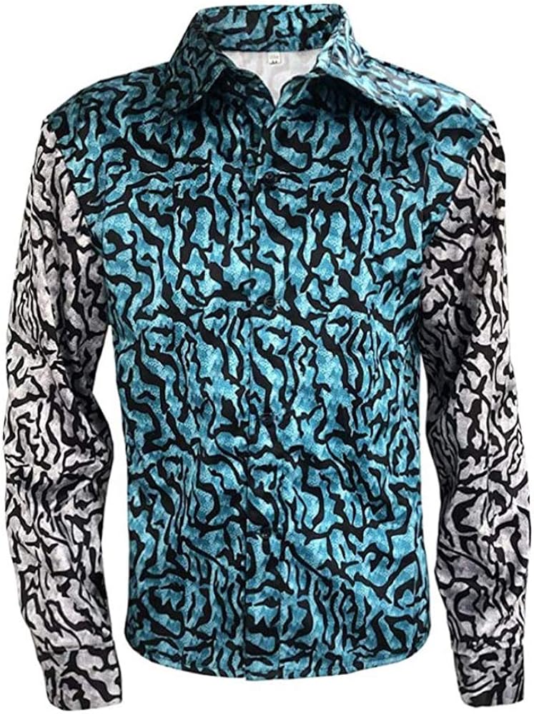 Mens Tiger King Shirt Joe Exotic Button Dress Shirt Slim Style at  Men’s Clothing store