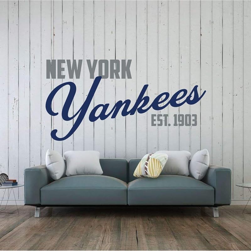 Amazon Com New York Yankees Baseball Vinyl Wall Decal Sports