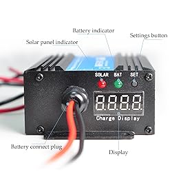 YoTmake 4 LEDs MPPT Boost Solar Charge Controller