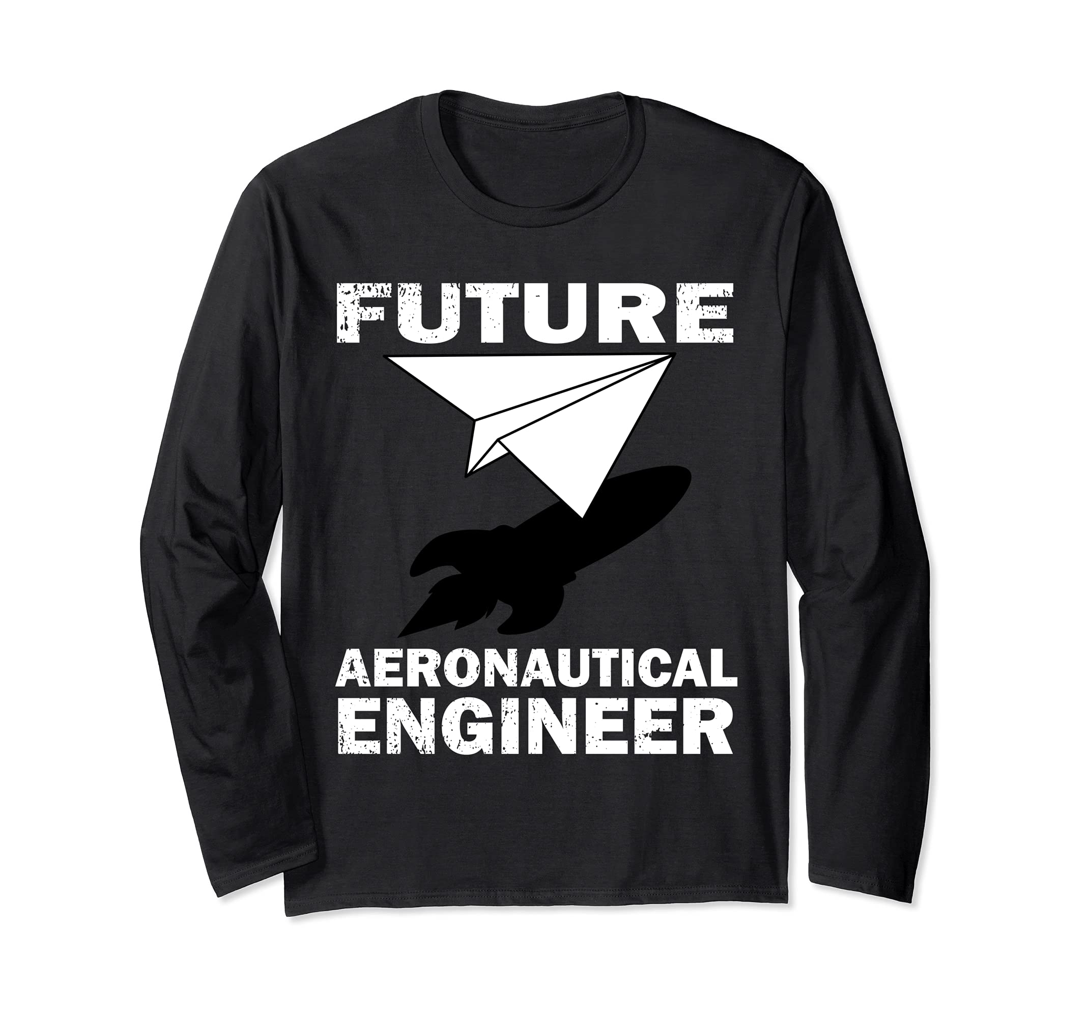 Future Aeronautical Engineer Graduation Paper Plane Engineer Long Sleeve T-Shirt