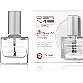 Dermelect High Maintenance Instant Nail Thickener - Nailcare Top Coat with Keratin Protein Peptides, Strengthening, Hardening Protective High Shine Treatment for Weak, Thin, Damaged Nails 0.4 oz