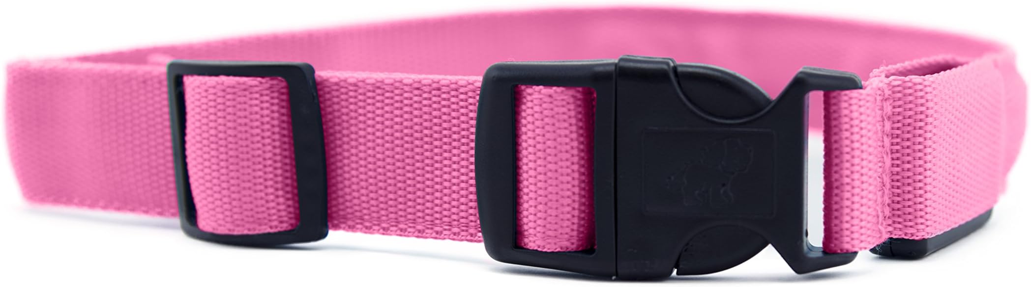 Utopia Safety Pet Collar w/ Colored Flashing LED Light, USB Rechargeable Battery (M, Pink)