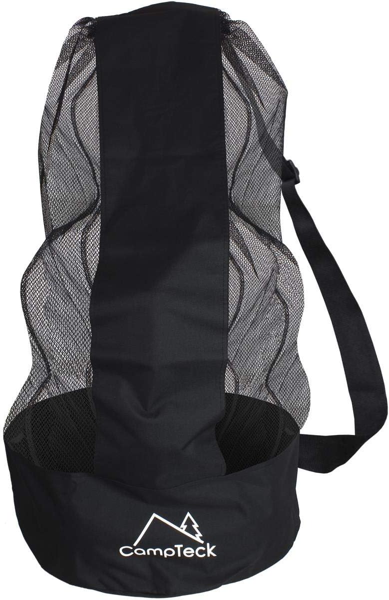 CampTeck U7081 Drawstring Soccer Ball Bag with Shoulder Strap Black (12-15