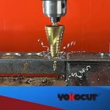YOKOCUT HSS Titanium Step Drill Bit Set 4-12/20/32mm 3-Piece + Center Punch view 6