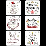 Amazon.com: 9 PCS Christmas Stencils for Painting on Wood 12 Inches ...