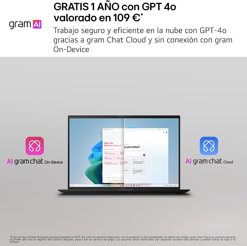 gram 16U55U-G. AU85BN - Portátil, 32 GB de RAM, 512 GB SSD, 16"
