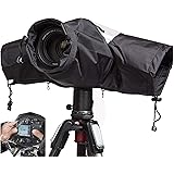 WANBY Waterproof Camera Rain Cover Professional Soft Black Camera Rain Covers for All DSLR SLR Cameras