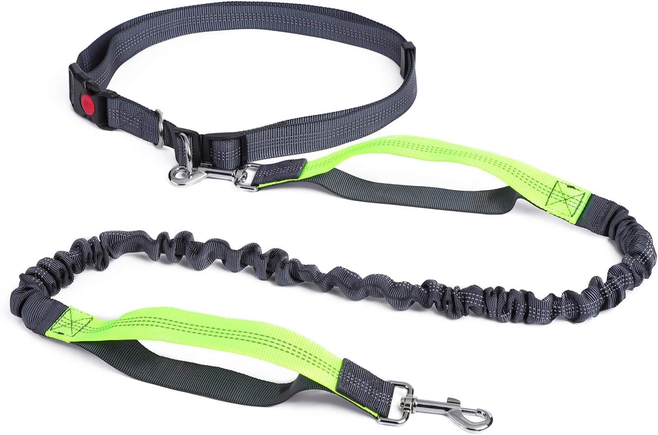 Esunny Hands Free Dog Lead with Adjustable Soft Waist Belt, Running