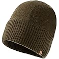 TOP-EX Oversized L/XL/XXL 100% Merino Wool Beanie Fleece Lined Cuffed Watch Fisherman Cap