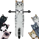 Infaccial Funny Cat Hand Towel for Kitchen and Bathroom, Decorative Hanging Towels, Christmas Cat Gifts for Women