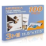 HERKKA 100 Pack Laminating Sheets, Hold 11 x 17