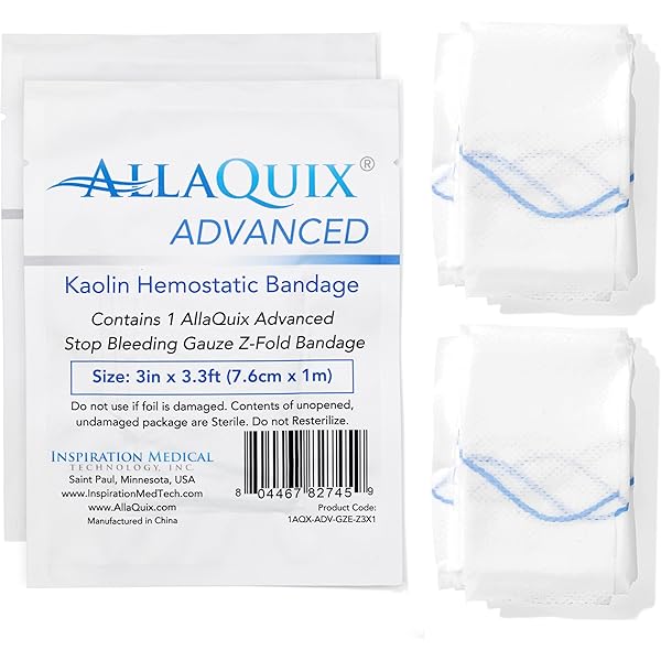 GAUZE CD6枚セット Amazon.com: AllaQuix Advanced Kaolin Hemostatic Gauze – Z