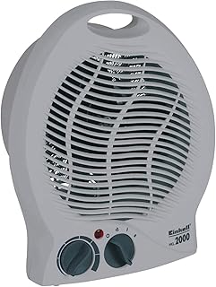 Einhell Heizlüfter HKL 2000 (2.000 W max. Heizleistung, Thermostatregler, 2 Heizstufen, autom. Abschaltung bei Umkippen, Tragegriff)