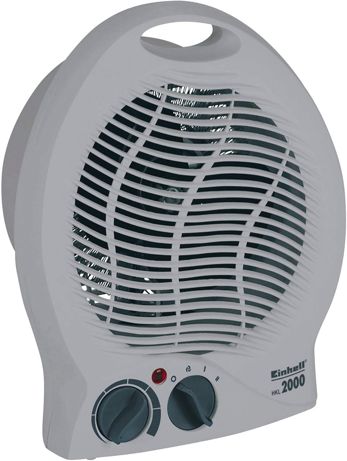 Einhell Heizlüfter HKL 2000 (2.000 W max. Heizleistung, Thermostatregler, 2 Heizstufen, autom. Abschaltung bei Umkippen, Tragegriff)