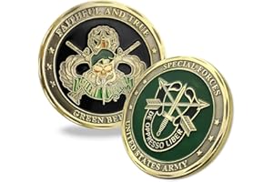 WOERDA United States Army Special Forces Challenge Coin Faithful and True Green Beret Challenge Coin
