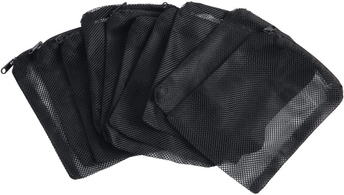 SLSON 12 Pcs Aquarium Filter Bag Nylon Media Mesh Bags Reusable Net