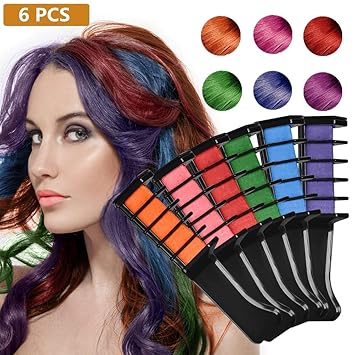 Amazon Com Hair Chalk Comb Temporary Hair Dye Hair Color Brush