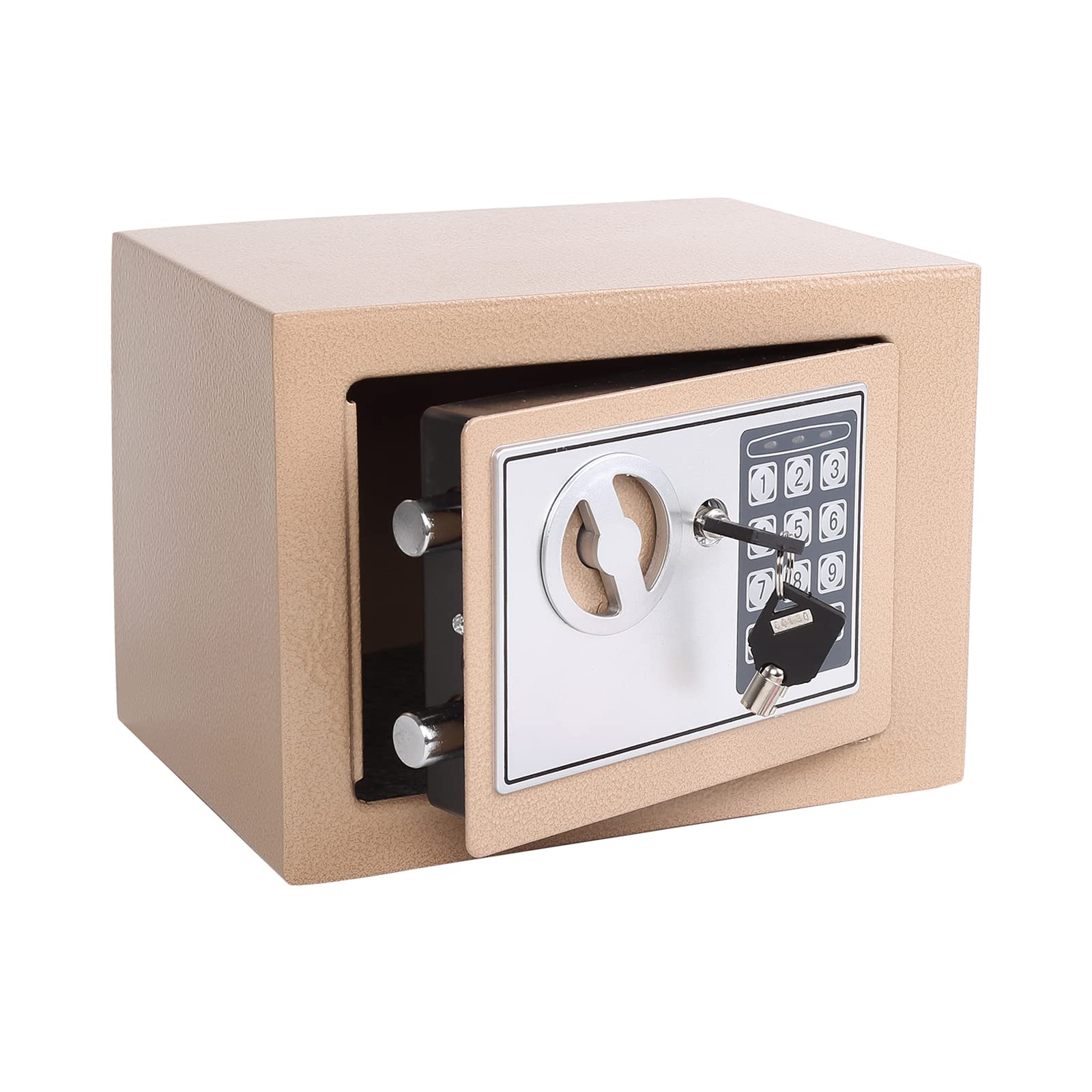 Photo 1 of **DOES NOT OPEN/POSSIBLY CODE LOCKED**  Electronic Deluxe Digital Security Safe Box Key Keypad Lock Home Office Hotel Business Jewelry Gun Cash Use Storage money (OCHRE YELLOW)