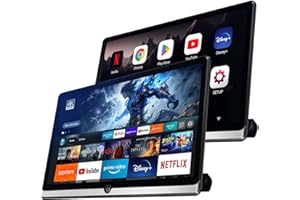 14 Inch 4K Android 13 Car TV Headrest Monitor for Cars Back Seat Rear Entertainment System,Support Phone Wireless Mirror Link