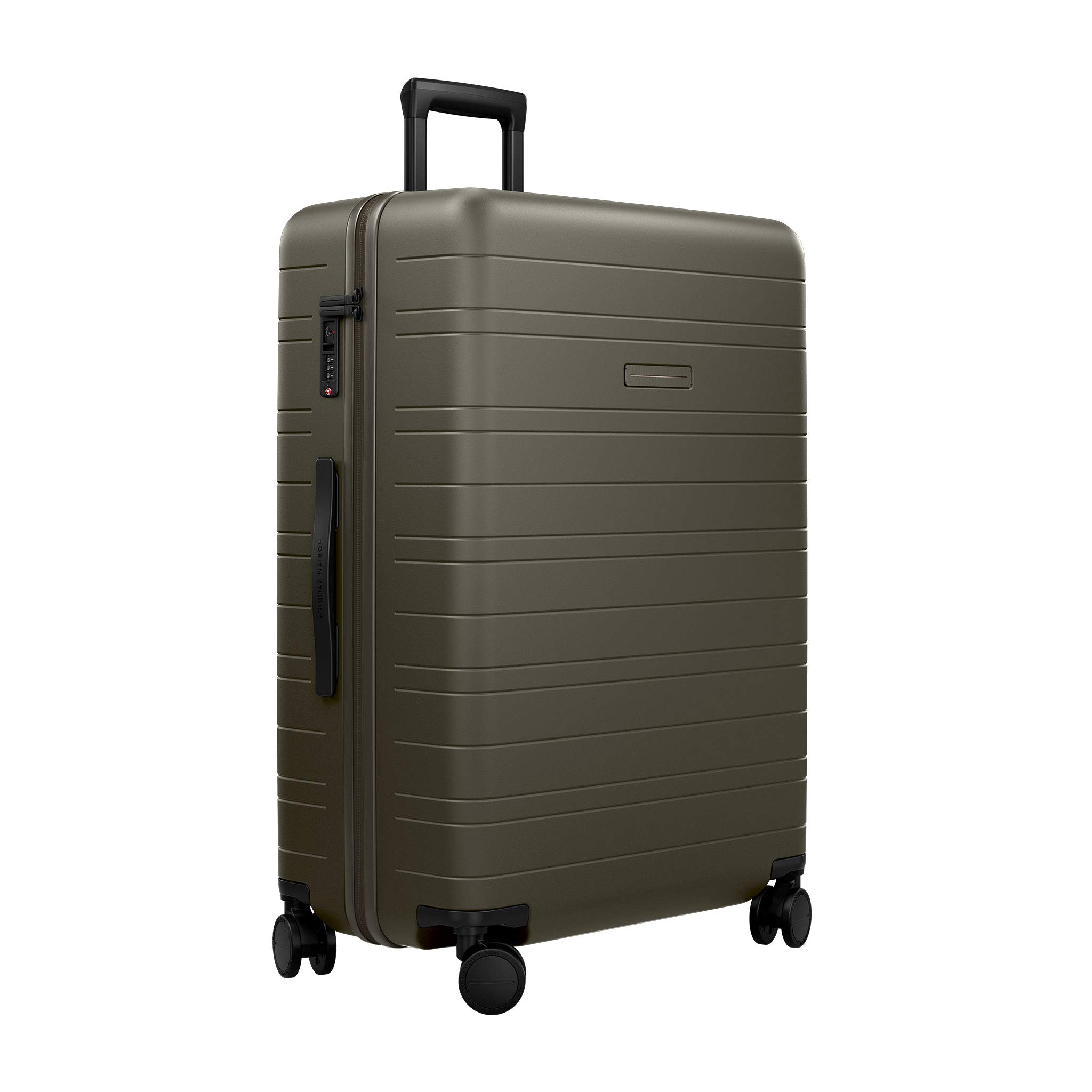 HORIZN STUDIOS H7 Check-in Luggage (90 L) with an inbuilt Compression Pad. for Trips 14+ Days. (Dark Olive)