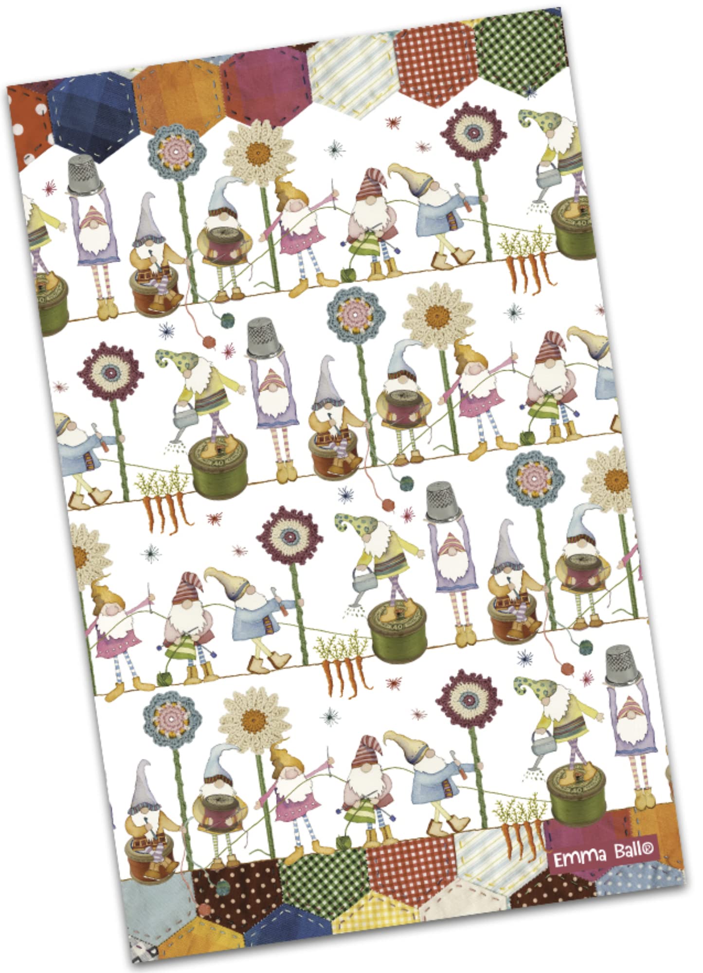 Emma Ball Tea Towel - Crafting Gnomes