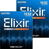 Elixir Electric Guitar Strings NANOWEB Light Heavy .010-.052#12077 Set of 2