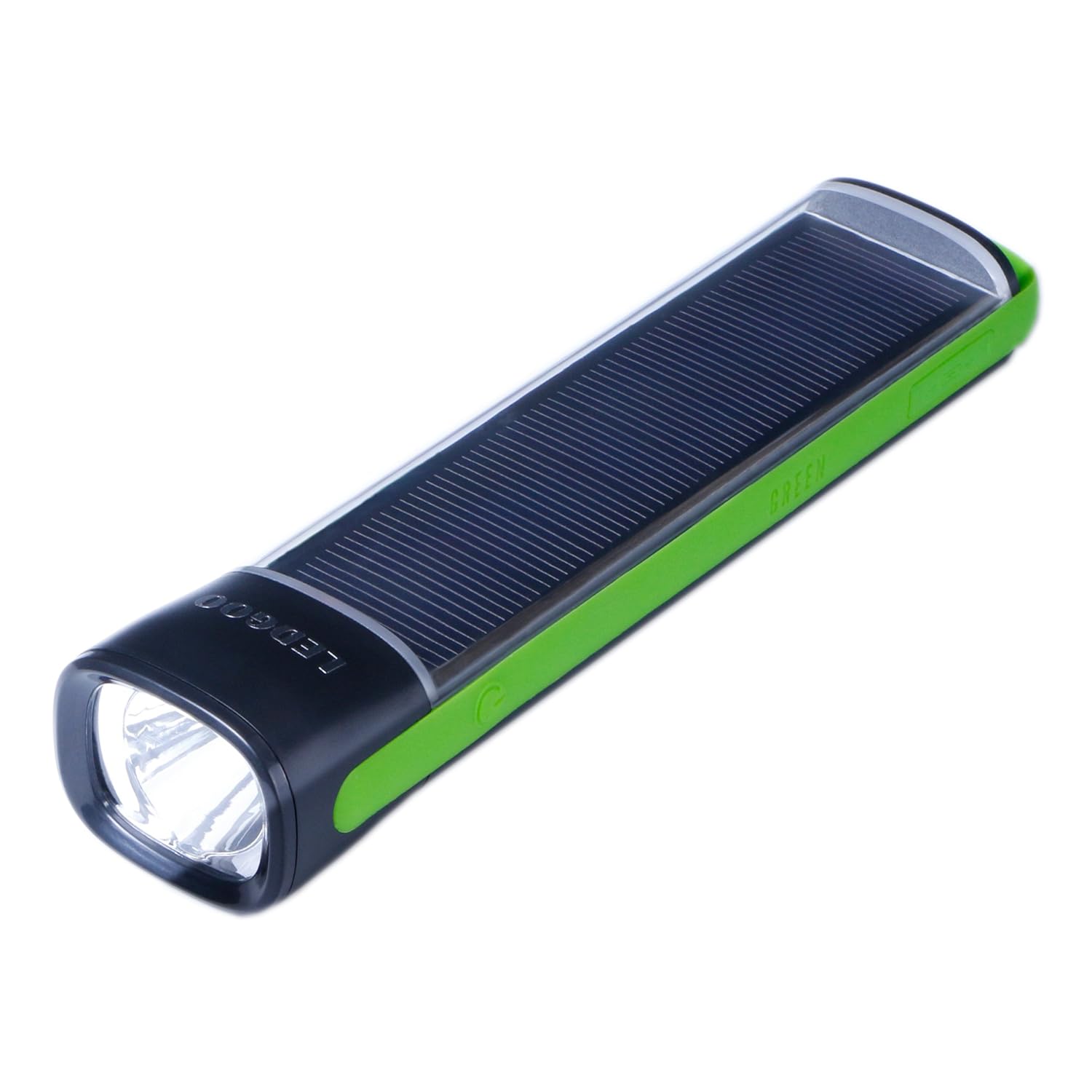 LEDGOO Outdoor Solar Powered Flashlight Torch with 4000mAh Emergency