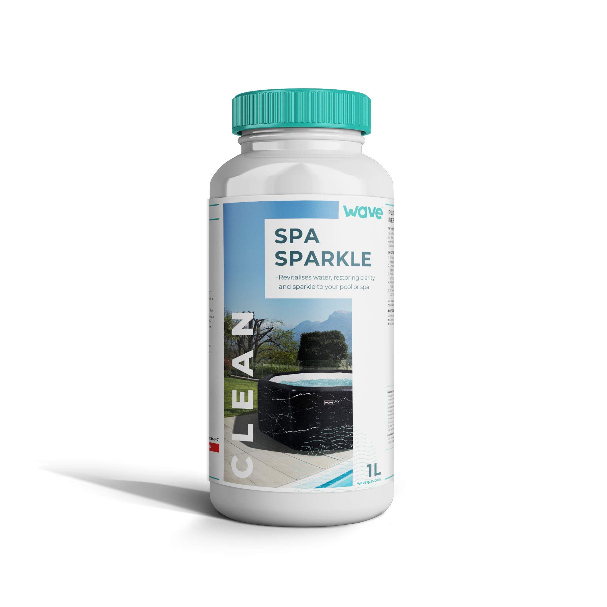 WAVE Hot Tub Spa Sparkle/Clarifier for Swimming Pool and Spa Treatment | Enhance Water Clarity for a Clean, Clear & Refreshing Spa Experience | 1 Litre