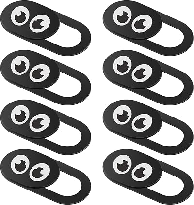 Amabro 8PCS Webcam Cover Slide Protector for Laptop Phone Tablet PC Camera