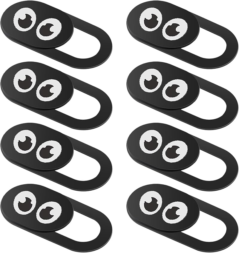 Amabro 8PCS Webcam Cover Slide Protector for Laptop Phone Tablet PC Camera