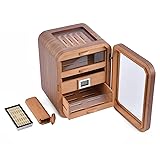 Glass-Top Humidor Cabinet,Handmade Humidor