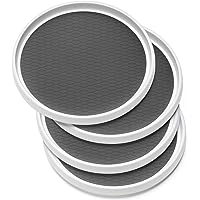 Set of 4, 10 Inch Non-Skid Lazy Susan Organizers - Turntable Rack for Cabinet, Pantry Organization and Storage, Kitchen, Frid