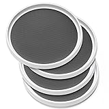 Set of 4, 10 Inch Non-Skid Lazy Susan Organizers