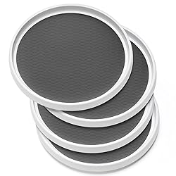 Set of 4, 10 Inch Non-Skid Lazy Susan Organizers