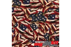 MYDIPKIT Water Transfer Printing Film - Hydrographic Film - Hydro Dipping - Respect American Flag - LL-739-A