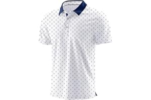 Askdeer Men's Golf Polo Shirts Short Sleeve Performance Dry Fit Polo Shirt Moisture Wicking Casual Golf Shirts