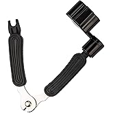 CC CAIHONG Guitar String Winder, Guitar String Winder Tool, Guitar Bridge Pin Puller and Cutter, 3 In 1 Multifunctional Guitar String Peg Tuner Winder for Acoustic Electric Guitar (Black)
