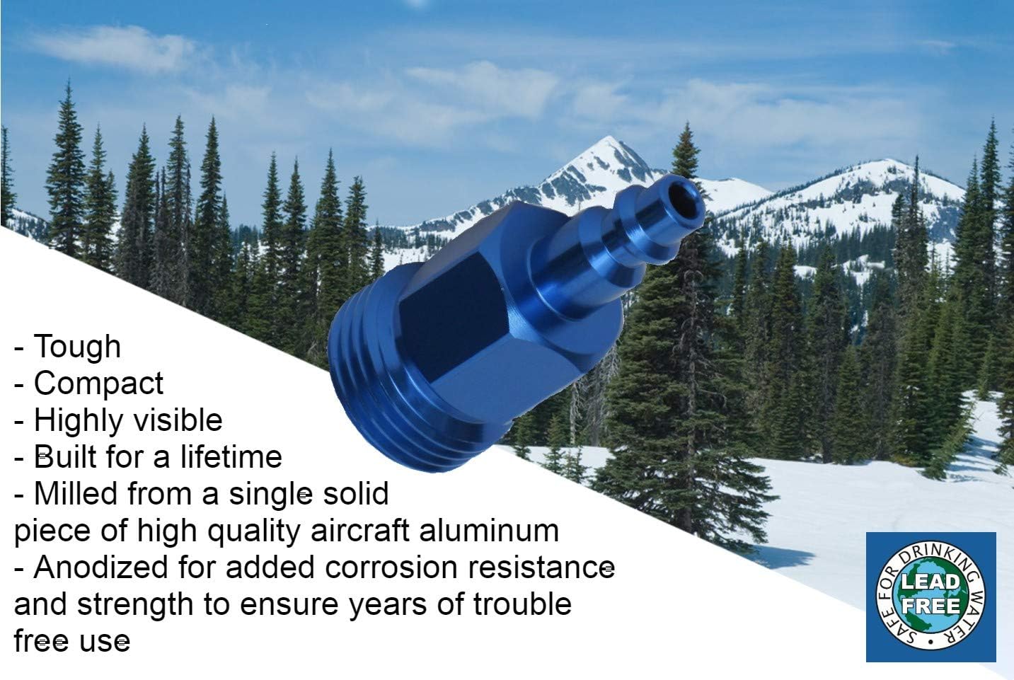 Winterize Mfg. Heavy-Duty Quick Connect Air Compressor Blow Out Plug for RV, Travel Trailer, or Boat: Automotive