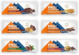 PROBAR - Base Protein Bar, Variety Pack, Non-GMO, Gluten-Free, Healthy, Plant-Based Whole Food Ingredients, Natural Energy, 2.47 oz -Pack of 12