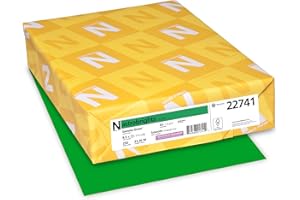 NEENAH Astrobrights Color Cardstock, 65 lb Cover Weight, 8.5 x 11, Gamma Green, 250/Pack