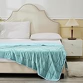 CODUM Kids Weighted Blanket 10 Pounds, Cooling Blanket for Hot Sleepers, Soft Bed Blanket Universal to All Seasons, 48''x72'' 10 LBS, Water Blue