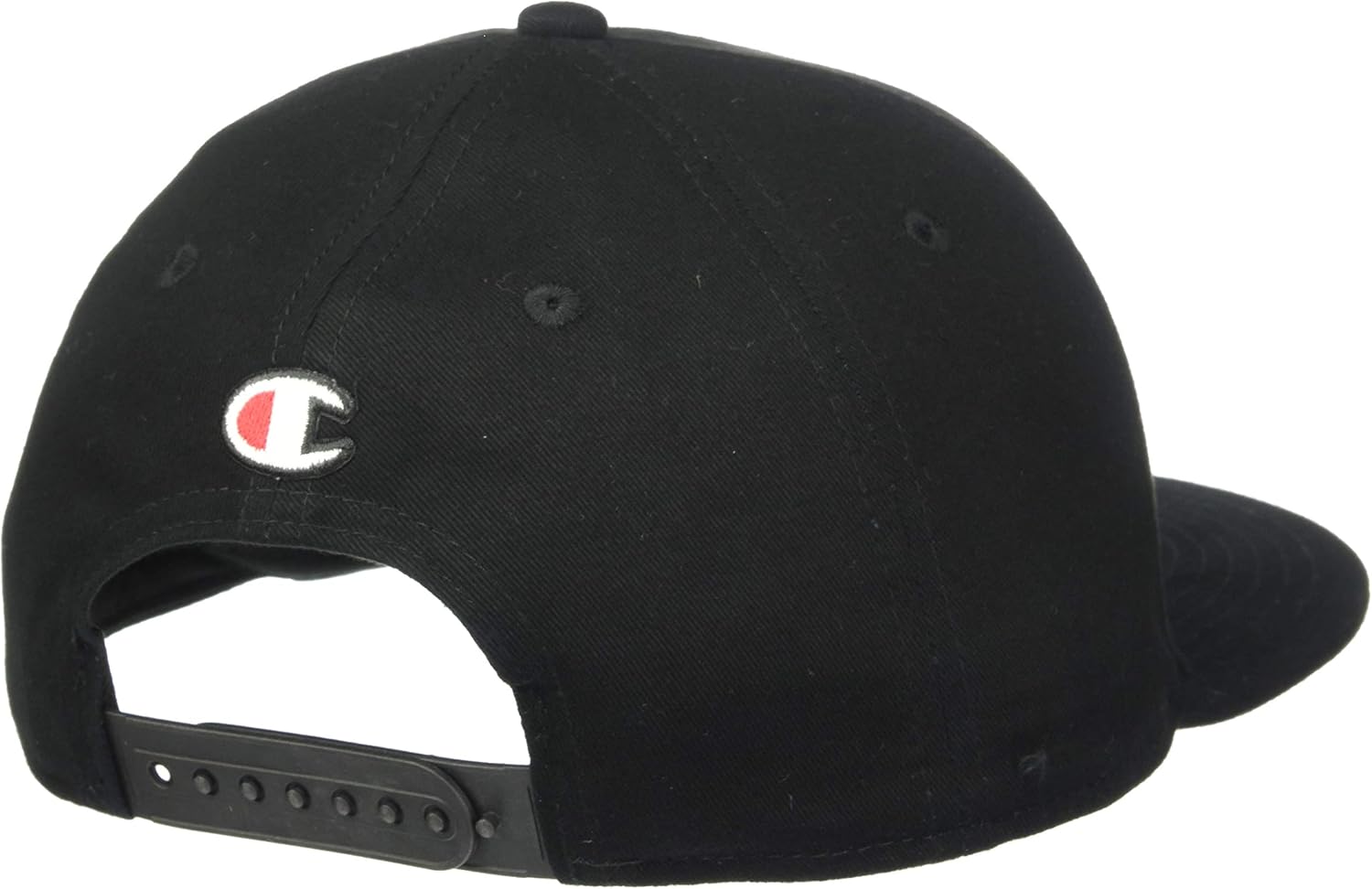 Champion LIFE Men's Baseball Snapback Hat with Big C Logo, Black, One Size: Clothing