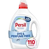 Persil Free &amp; Sensitive Liquid Laundry Detergent, 110 Loads, 82.5 Fl Oz | Deep Clean &amp; Care, Unscented Dye Free, Hypoallergenic for Sensitive Skin, Ultra Concentrated, HE Safe, All Water Temperatures