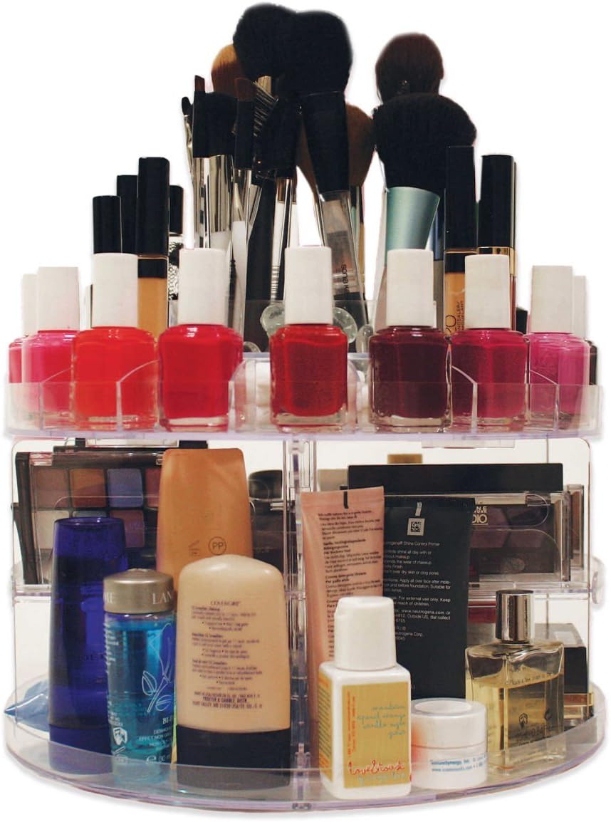 Cosmetic Organizers VERSATILE ROTATING GLAM CADDY HOLD UP TO 200 ITEMS!