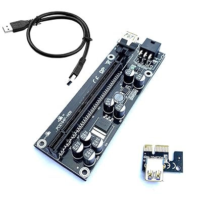 Buy Cryptoshack Premium Black Edition 009s Plus Pci E 16x To 1x Riser Adapter Card Includes 60cm Usb Cable 6 Pin Pci E To Sata Power Adapter Gpu Riser With Pcie Connector