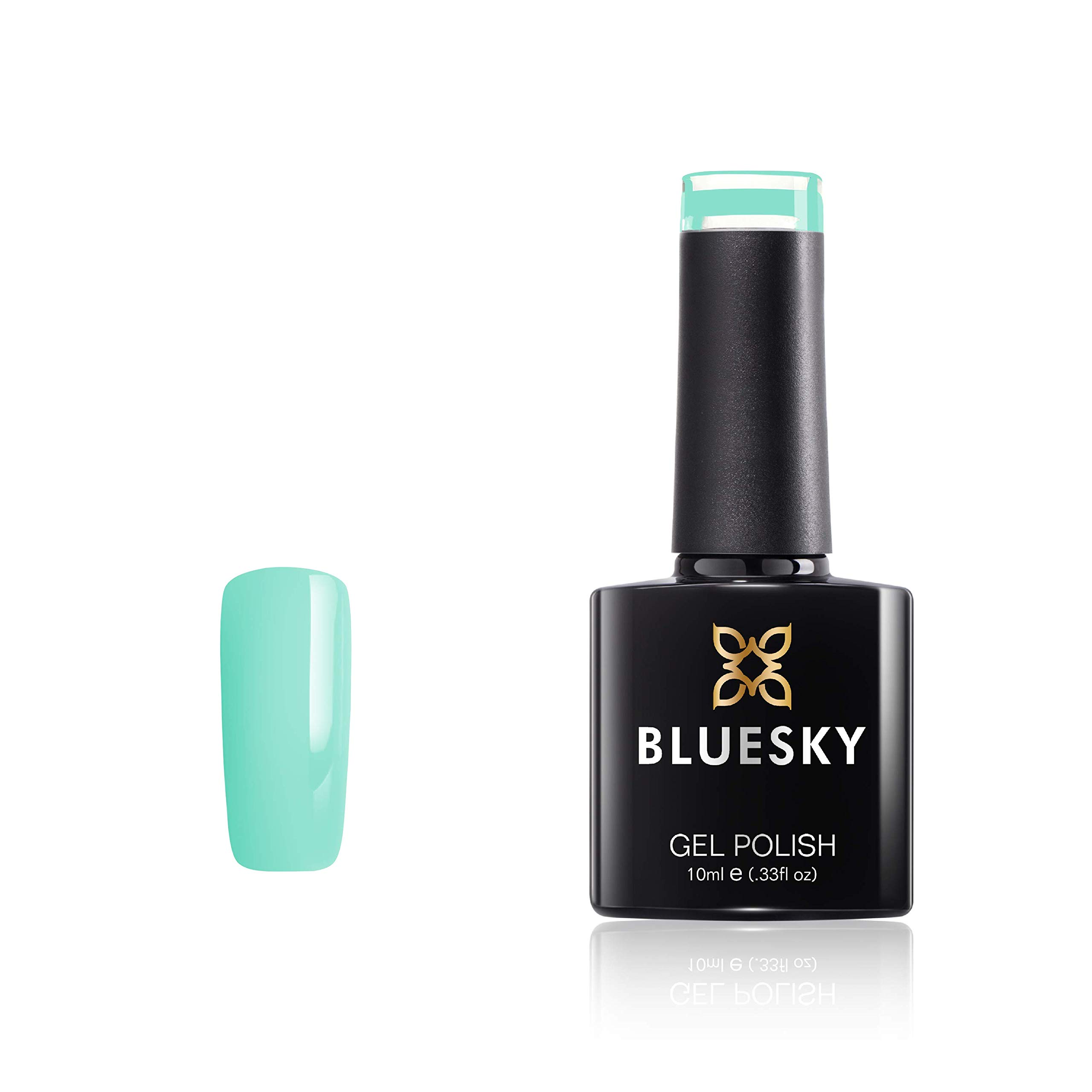 Bluesky Gel Nail Polish, Mint Humbug Pastel 11, Green, Mint, Pastel Long Lasting, Chip Resistant, 10 ml (Requires Drying Under UV LED Lamp)