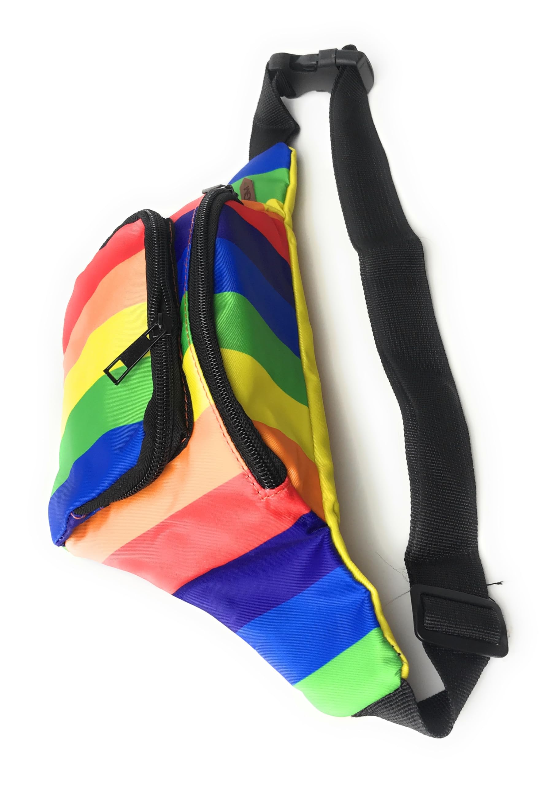 Nice Rainbow Bum Bag Waist Bag Fanny Pack - Cross Body Travel Festival Bag (Multicolour)