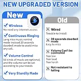 SINZUX Personal Alarm for Elderly 1 UK Receiver Waterproof Transmitter view 6